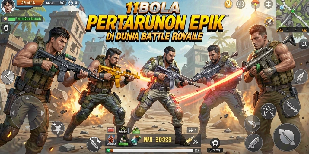Gameplay seru di dunia 11BOLA dengan aksi pertempuran sengit.