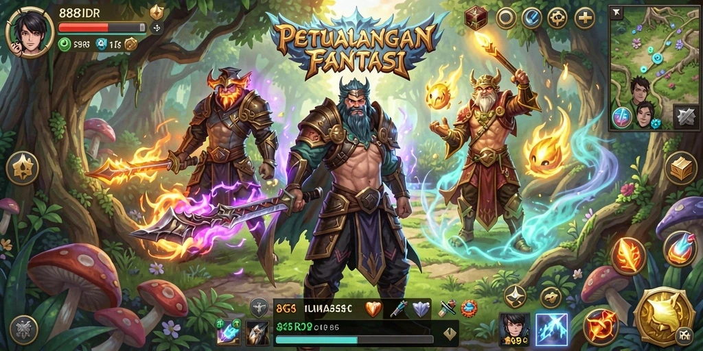 Tampilan luar biasa dari gameplay RPG yang mendebarkan.
