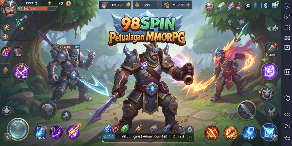 Screenshot gameplay 98SPIN yang menampilkan aksi seru dalam MMORPG.