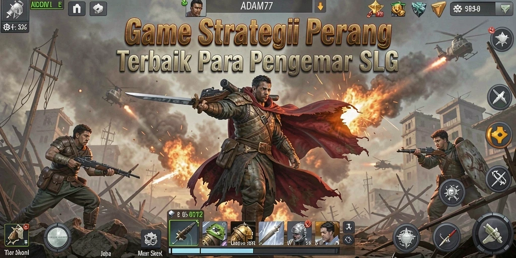 Gameplay strategis yang mendebarkan dalam ADAM77.