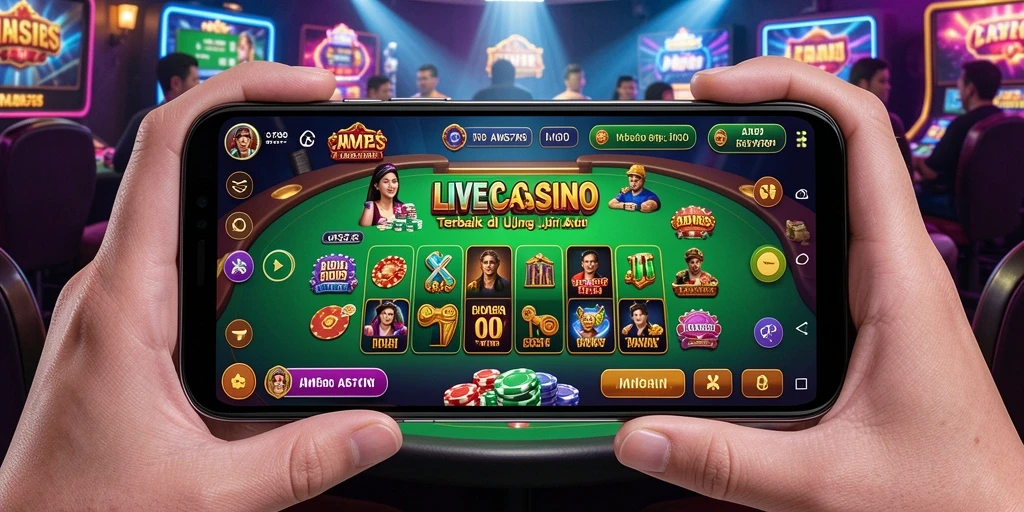 Tampilan gameplay Live Casino yang menarik dan interaktif.