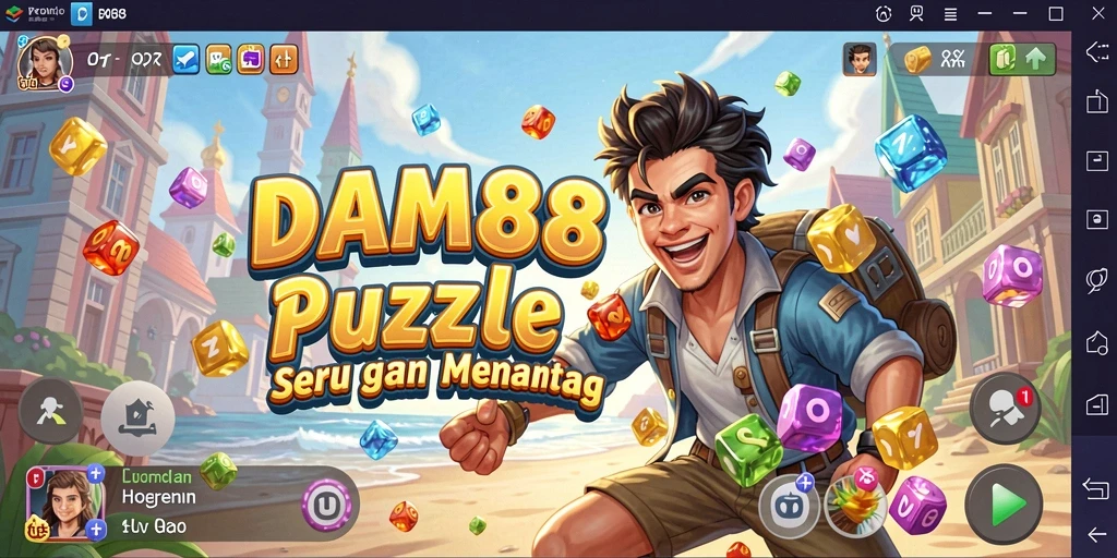 Screenshot gameplay <strong>DAM88</strong> menampilkan berbagai tingkat kesulitan teka-teki yang menarik.