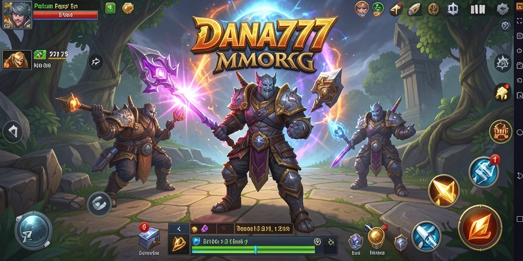 Tampilan gameplay DANA777 yang menakjubkan dalam petualangan MMORPG.