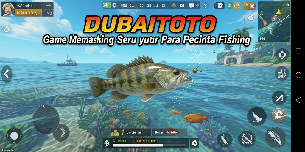 Gameplay DUBAITOTO yang menampilkan pengalaman memancing yang seru.