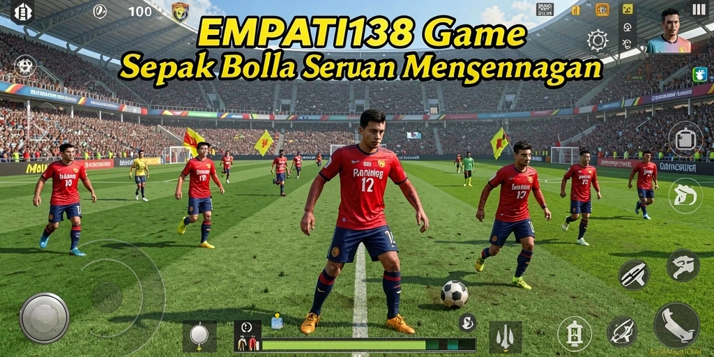 Gameplay menarik dari EMPATI138 dengan aksi sepak bola yang seru.