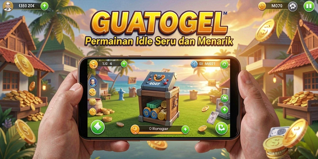Tampilan gameplay GUATOGEL yang penuh warna dan interaktif.