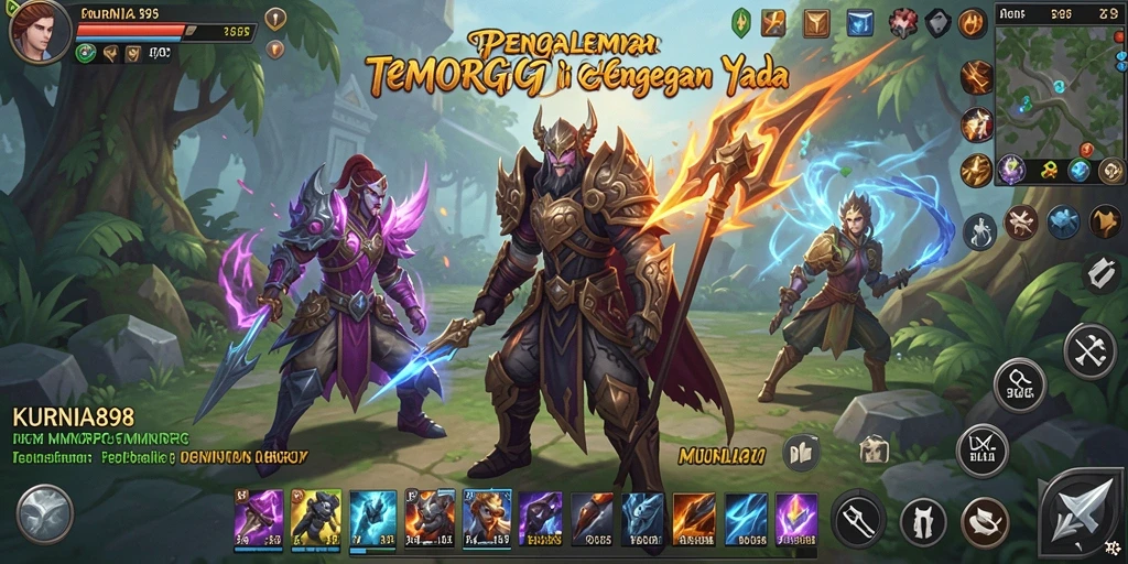 Tampilan menakjubkan dari dunia KURNIA898 dalam gameplay MMORPG.