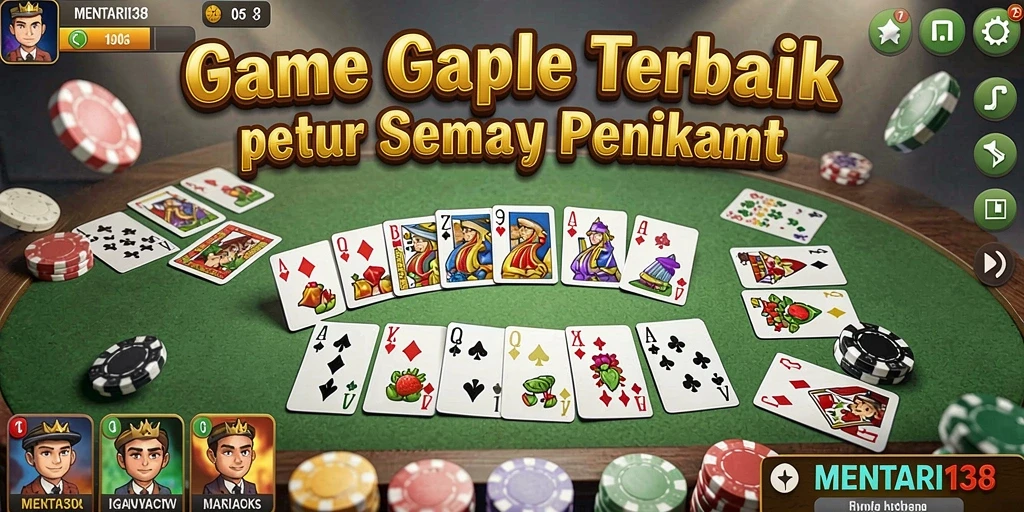 Screenshot gameplay MENTARI138 menampilkan suasana seru permainan Gaple.