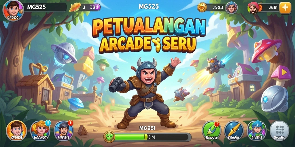 Tampilan gameplay seru dan menantang di MG525.