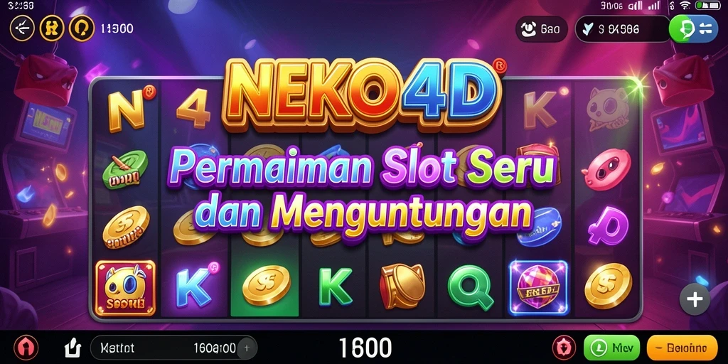 Tampilan menarik dari gameplay Slot NEKO4D dengan efek visual yang memukau.