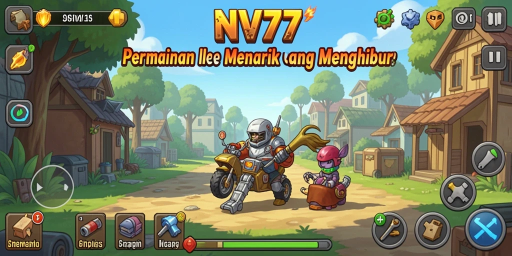 Screenshot gameplay NV77 menunjukkan keseruan saat membangun kerajaan Idle.