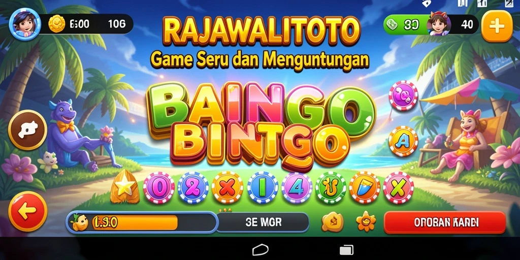 Screenshot gameplay RAJAWALITOTO yang menarik saat bermain Bingo.
