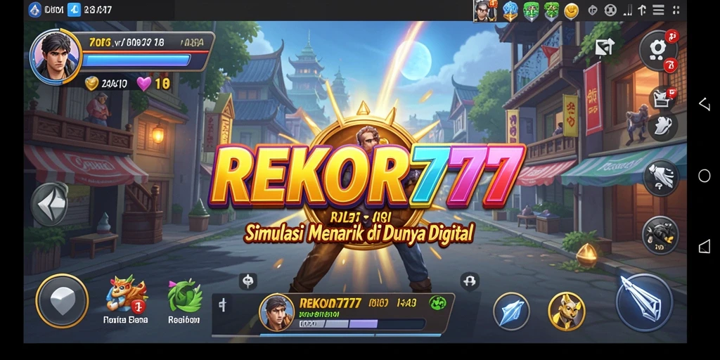 Tampilan gameplay seru REKOR777 dengan berbagai skenario menarik.
