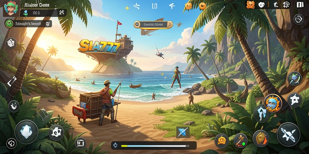 Screenshot SIA777 menampilkan gameplay dinamis dalam dunia terbuka.