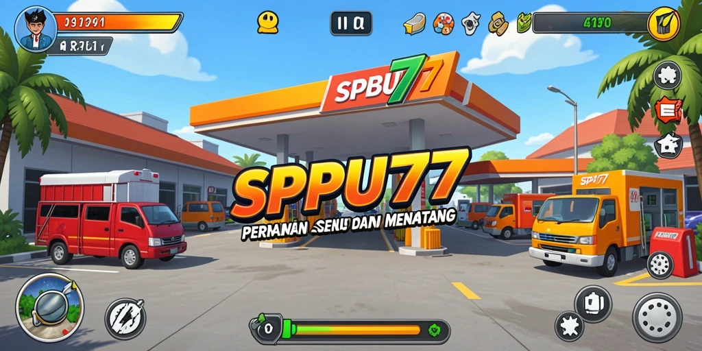 Tampilan menarik dari gameplay SPBU77 yang seru dan penuh tantangan.
