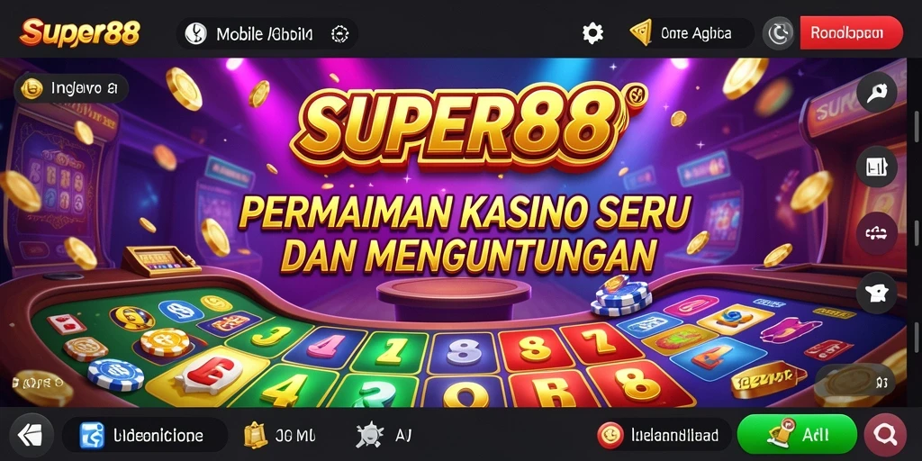 Tampilan gameplay menarik dari SUPER88 yang memukau.