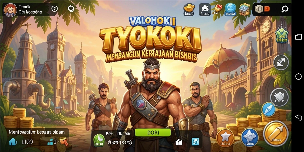 Tampilan gameplay VALOHOKI yang menarik dan penuh strategi Tycoon.