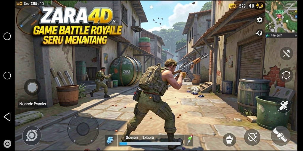 Screenshot dari gameplay ZARA4D yang intens dan mendebarkan.