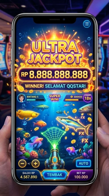 Screenshot aplikasi qqstar yang menunjukkan berbagai kategori yang tersedia.